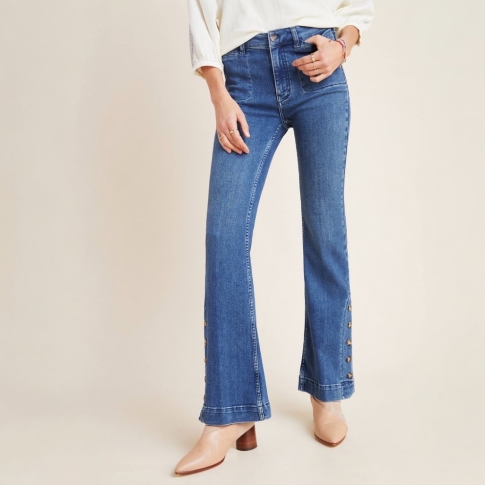 ANTHROPLOGIE x Pilcro and Letterpress High Rise Bootcut Jeans Size 26
